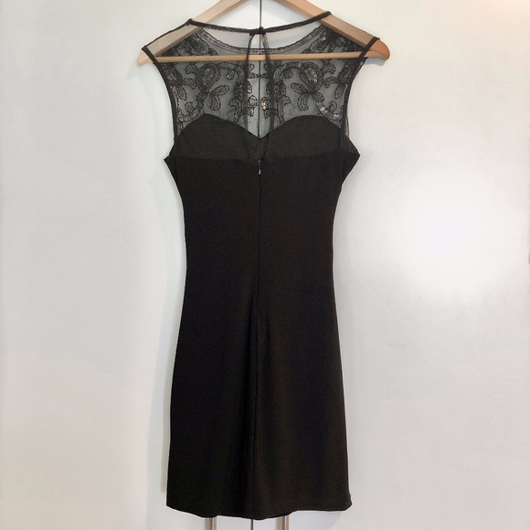 B. Smart Sequin-Mesh Cocktail Dress - Picture 3 of 3